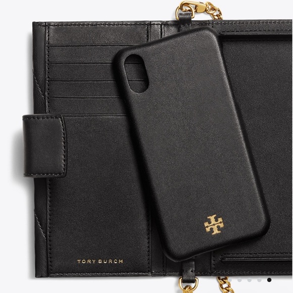 NWT authentic rare luxury minimalist Tory Burch Kira Chevron Phone Crossbody - Picture 5 of 17